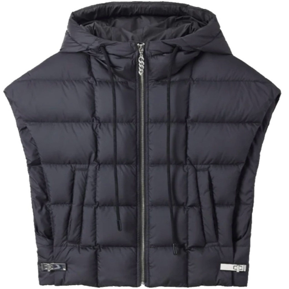 MISS SIXTY black hooded real down vest